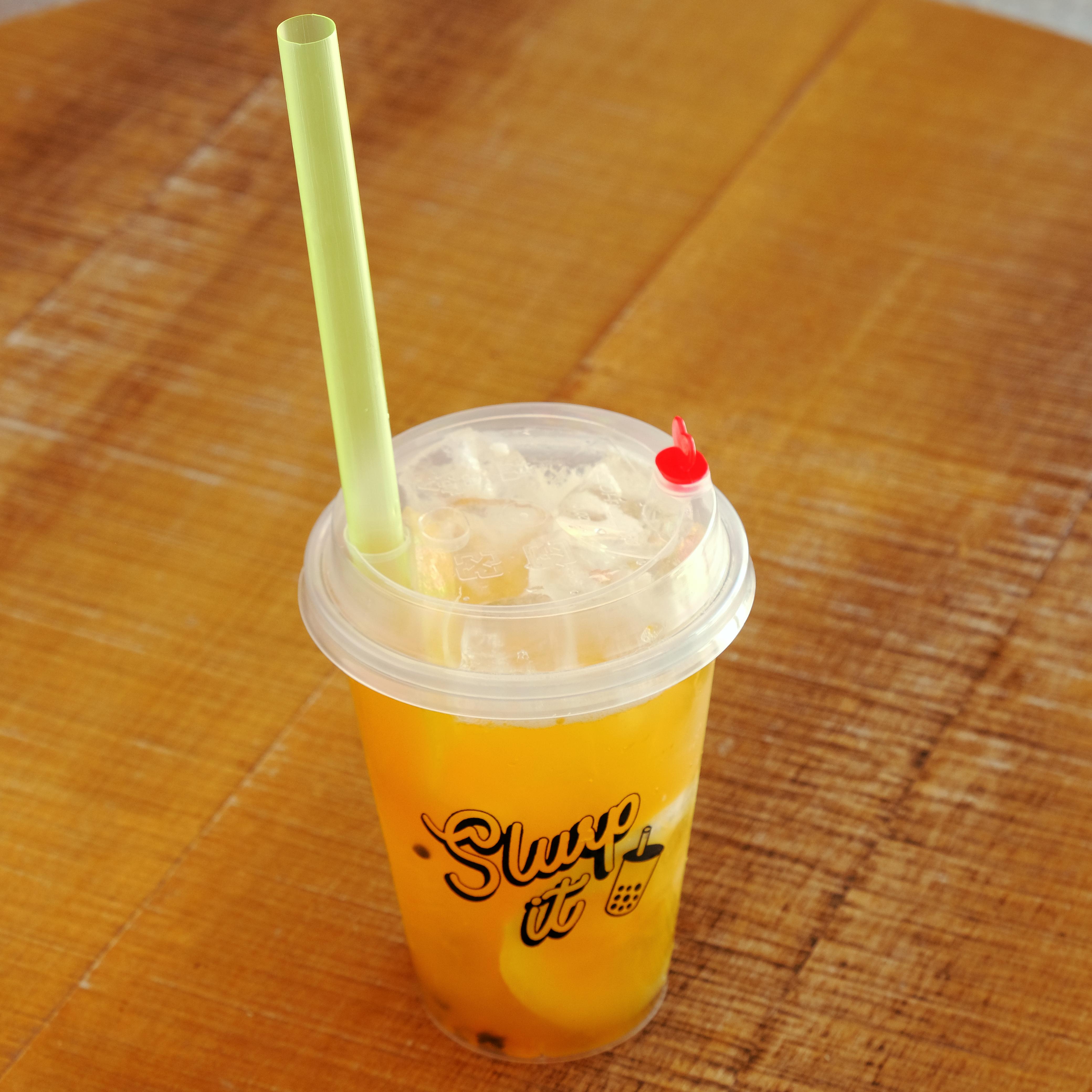 Slurp It mango bubble tea