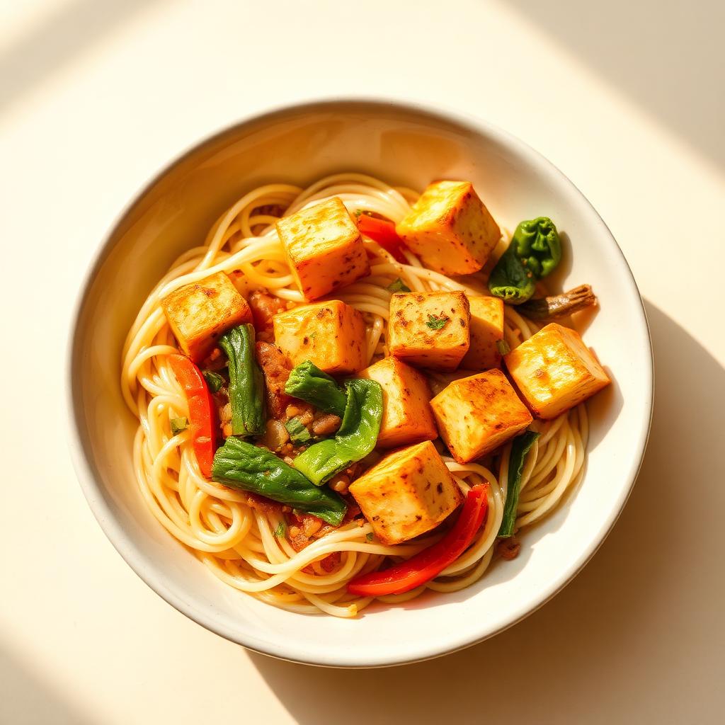 Tofu Garlic Noodles